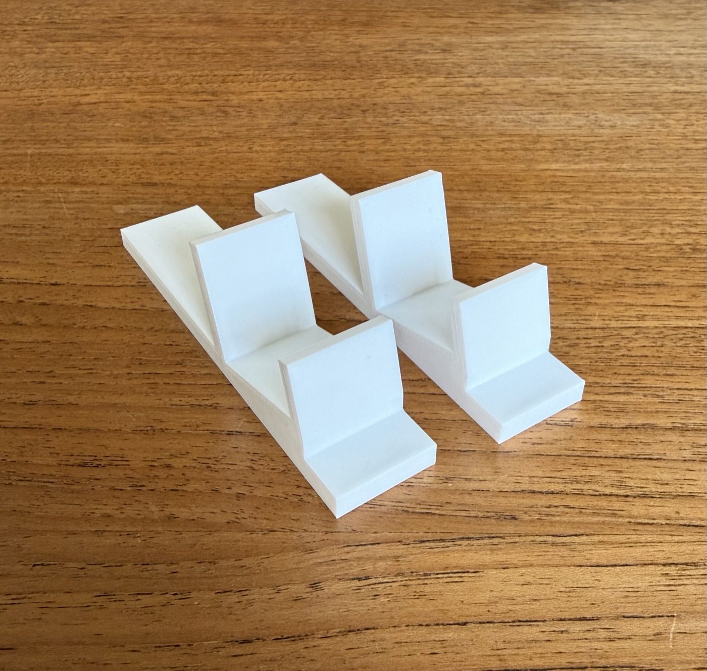 The pair of printed stand feet